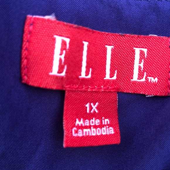 Multi colored Elle dress plus size 1X - Picture 3 of 5